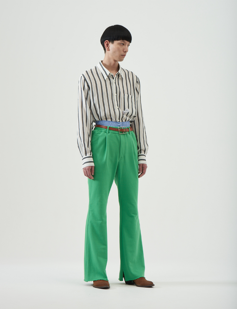 BED jw FORD - Double-Waist Flea-Pants – Green – THE CONTEMPORARY