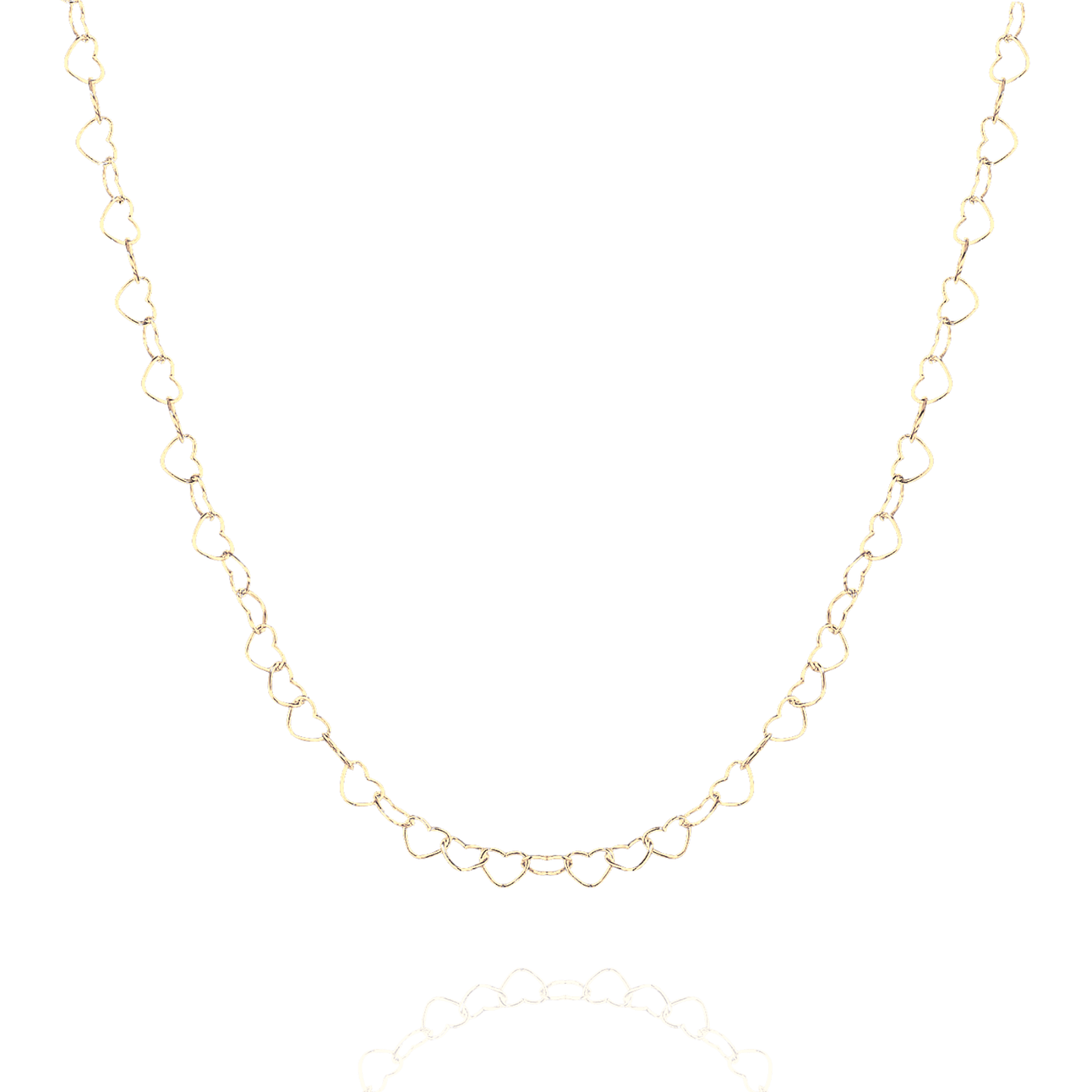 Love Heart Sterling Silver Chain Necklace