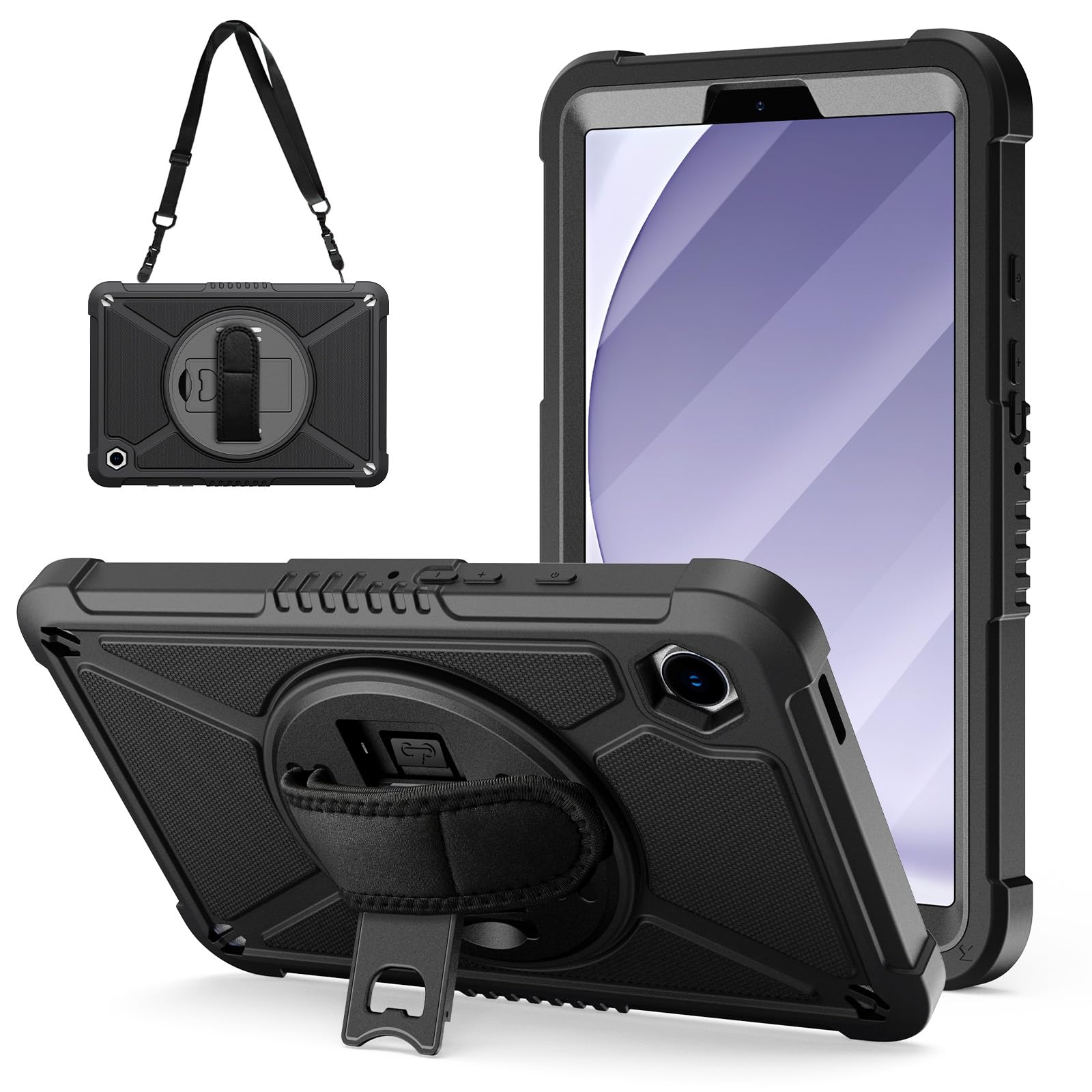 For Samsung Galaxy Tab A9 Plus 11 inch 2023 Heavy Duty Dual Layer  Shockproof Protective Kickstand Case Cover