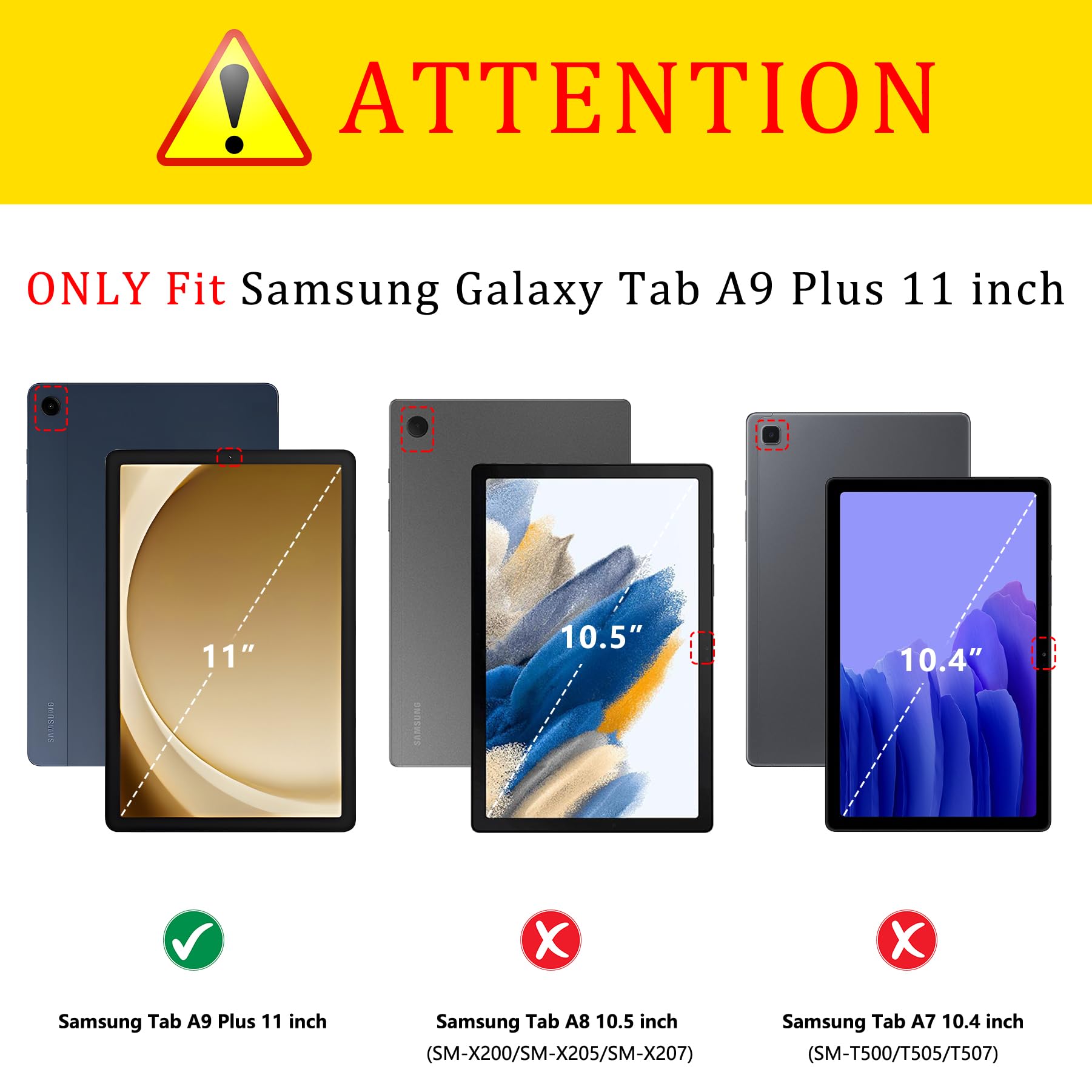 Succtopy [Lot de 2 Protection Écran Samsung Galaxy Tab A9+/A9 Plus 11  Pouces 2023