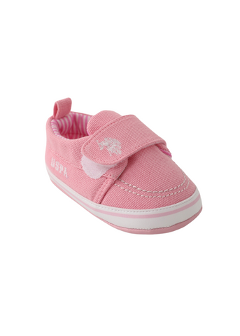 Pink Sports Shoes with Velcro Closure and Logo 1810 V3 Us Polo Assn