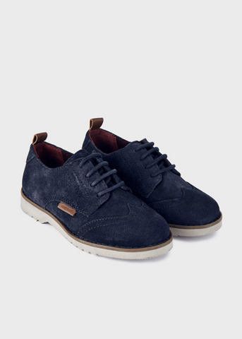 Navy Blue Lace Up Shoes for Boys 44408 Mayoral