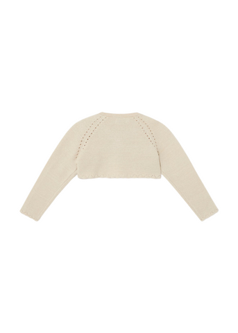 Beige Knitted Bolero with Golden Thread 306 Mayoral