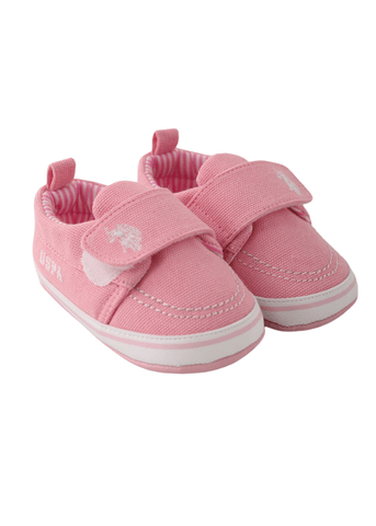 Pink Sports Shoes with Velcro Closure and Logo 1810 V3 Us Polo Assn