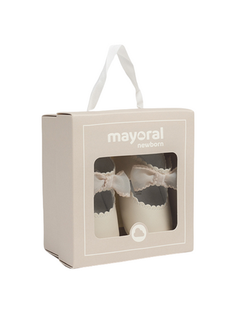 Balerini Ivory cu Funda Organza 9742 Mayoral