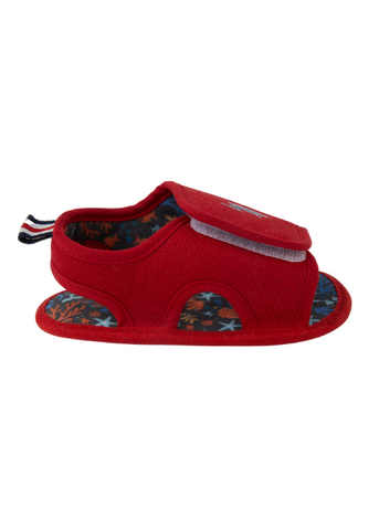 Red Sandals with Velcro Closure 1300 Us Polo Assn