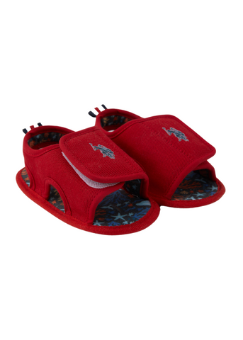 Sandale Rosii cu Inchidere Velcro 1300 Us Polo Assn