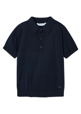 Short Sleeve Navy Blue Knit Polo Shirt 3101 Mayoral