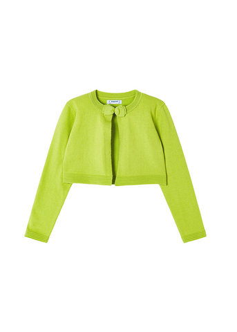 Green Knitted Bolero with Bow 321 Mayoral