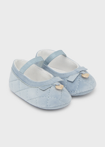 Bleu Velvet Ballerinas 9689 Mayoral