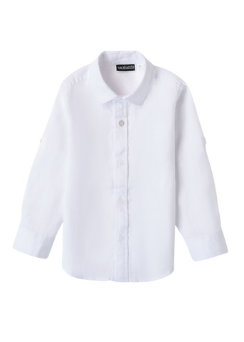 White Long Sleeve Adjustable Shirt for Boys 8003 Sarabanda