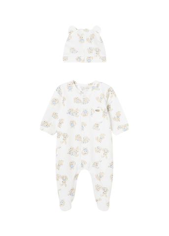 Long jumpsuit and Fes Cream with rabbit print 1721 Mayoral