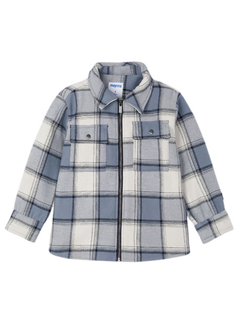 Gray Plaid Jacket with Zipper 4462 col 51 Mayoral