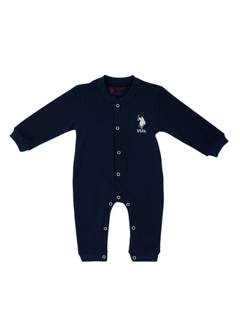 Boys' Navy Blue Bootless Long Overalls Boys' Navy Blue Bootless Long Overalls USB1084 Us Polo AssnUs Polo Assn