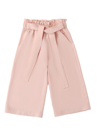 Long Wide Pants Powder Pink 8358 iDO