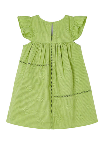 Green Cotton Dress with Embroidery 3930 Mayoral
