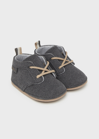 Gray Lace Up Boots for Boys 9681 Mayoral