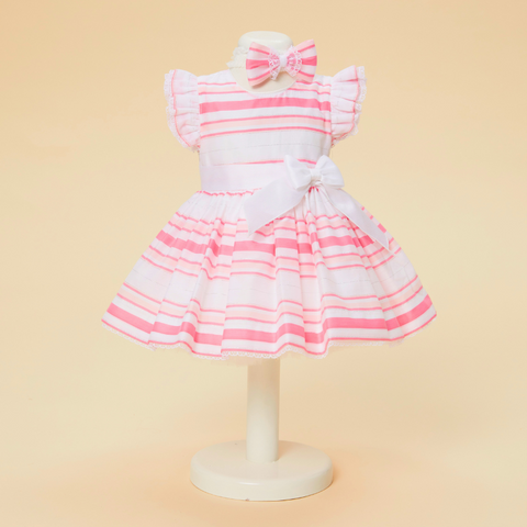 elegant baby pink barby dress
