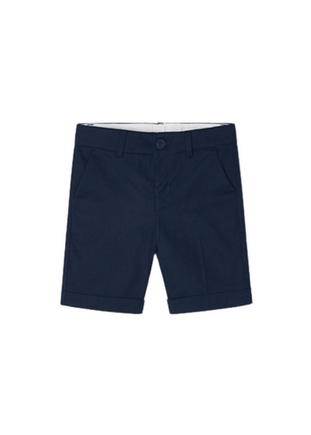 Elegant Navy Blue Cotton Linen Shorts 3267 Mayoral