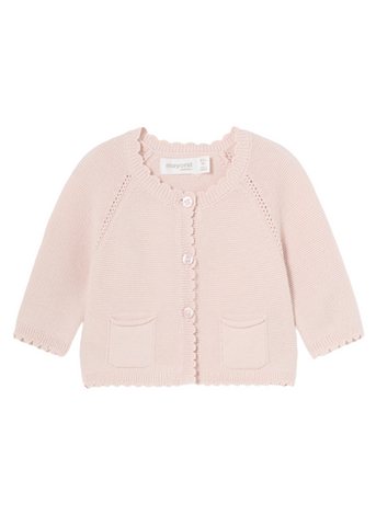 Pink Knitted Cardigan with Buttons 1376 Mayoral