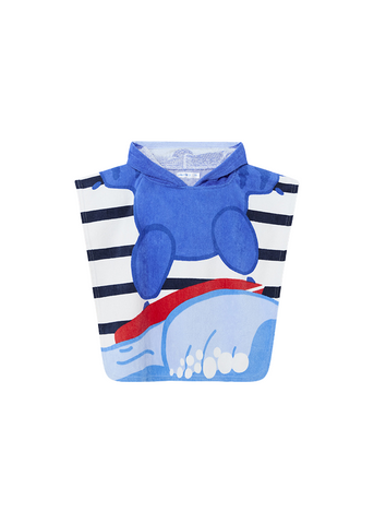 Hooded Towel, Blue with Navy for Boys 10690 Mayoral