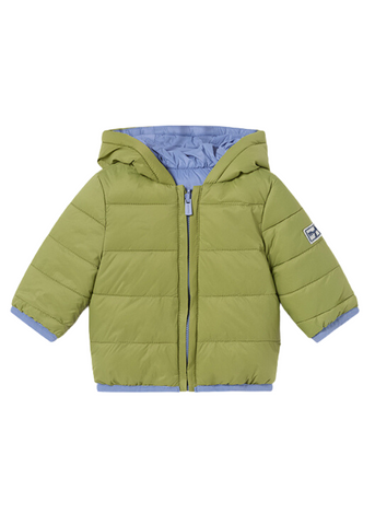 Reversible Fass Jacket, Green with Blue with Zipper and Hood 2411 Mayoral