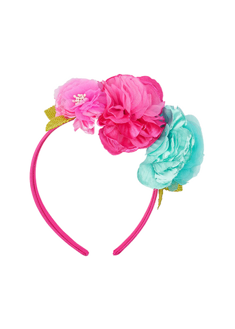 Fuchsia Headband with Large Flowers 10724 Mayoral