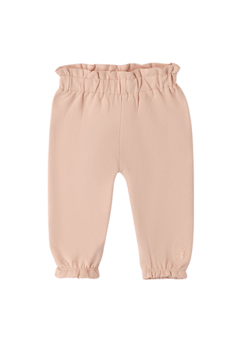 Пудрово-рожеві довгі штани з еластичною талією для дівчинки 8139 iDO