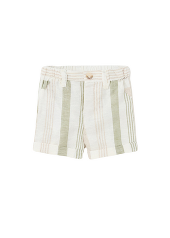 Shorts in Cream with Green Stripes 1213 Mayoral