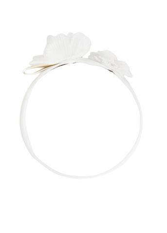 Ivory Elegant Headband with Tulle Tassel 10677 Mayoral