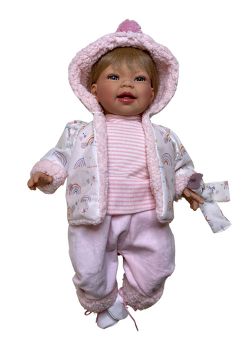 Doll Susi Blonde with Pink Suit, 45 cm 6172 Nines