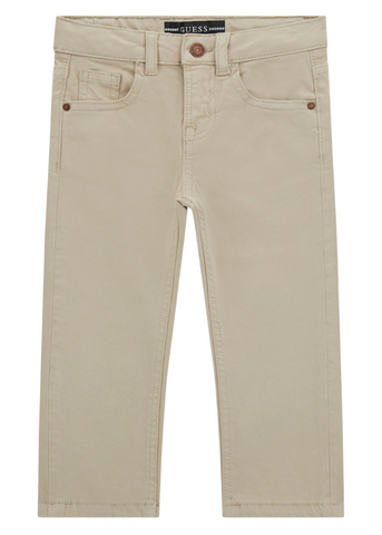 Beige Slim Fit Long Pants N3BB03 WFPMA A90F Guess