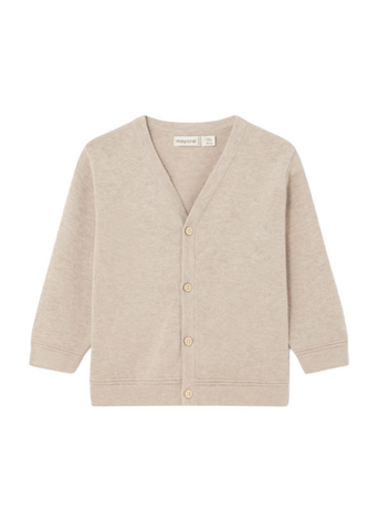 Beige Knitted Cardigan with Buttons 1390 Mayoral