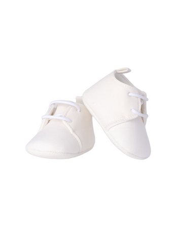 Ivory Lace-Up Shoes for Boys 8301 Minibanda