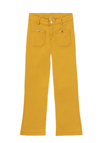 Mustard Flare Pants for Girls 7504 Mayoral