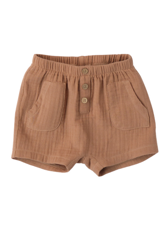 Brown Muslin Shorts 8623 iDO