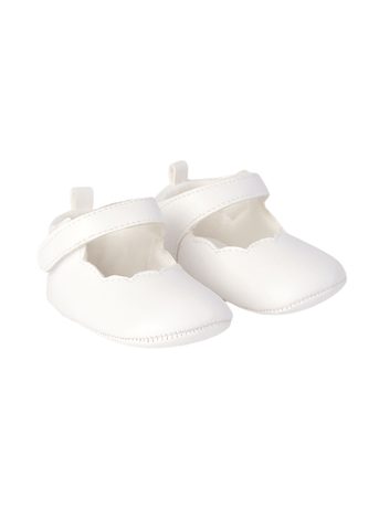 Cream Ballerinas with Bareta 8342 Minibanda