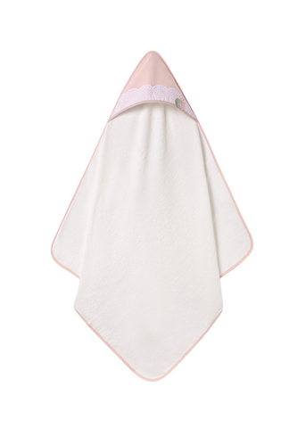 White Towel with Pink Cap and Embroidery 9460 Mayoral