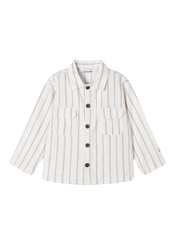 Cream Jacket with Beige Stripes for Boys 3119 Mayoral