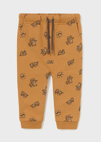 Brown Sports Pants with Print for Boys 2538 Mayoral