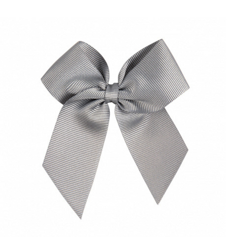Bow Clasp Gray Girls
