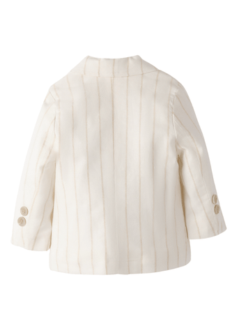 Elegant Cream Jacket with Beige Stripes 8686 Minibanda