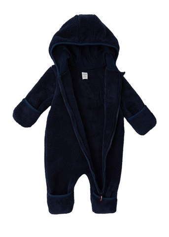 Navy Blue Jumpsuit from Plus with Hood and Zipper for Poor 1436 US POLO ASSN