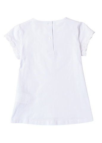 White T-shirt for Girls 8743 iDO