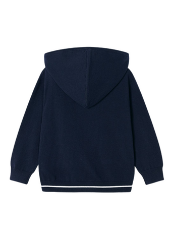 Navy Blue Hoodie with Zipper and Hood for Boys 3361 Mayoral