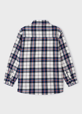 Long Sleeve Plaid Sustainable Cotton Shirt for Boys 4109 Mayoral