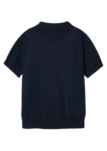 Short Sleeve Navy Blue Knit Polo Shirt 3101 Mayoral