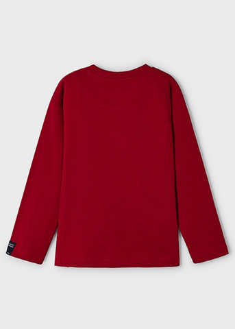 Red Long Sleeve Blouse for Boys 4020 Mayoral