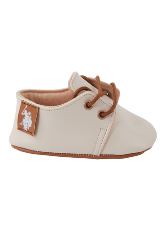 Beige Lace Up Shoes 1302 Us Polo Assn