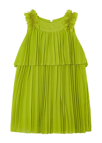 Green Pleated Dress 3920 Mayoral